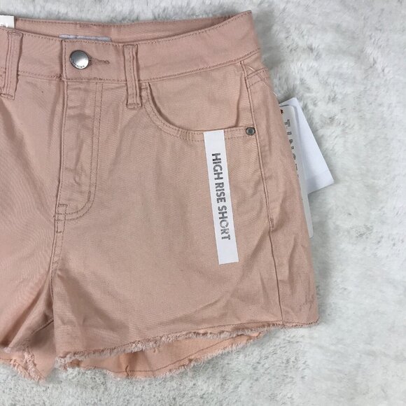 TINSELTOWN Light Pink Cut-off Denim Jean Shorts NWT 5/27 - Picture 5 of 5